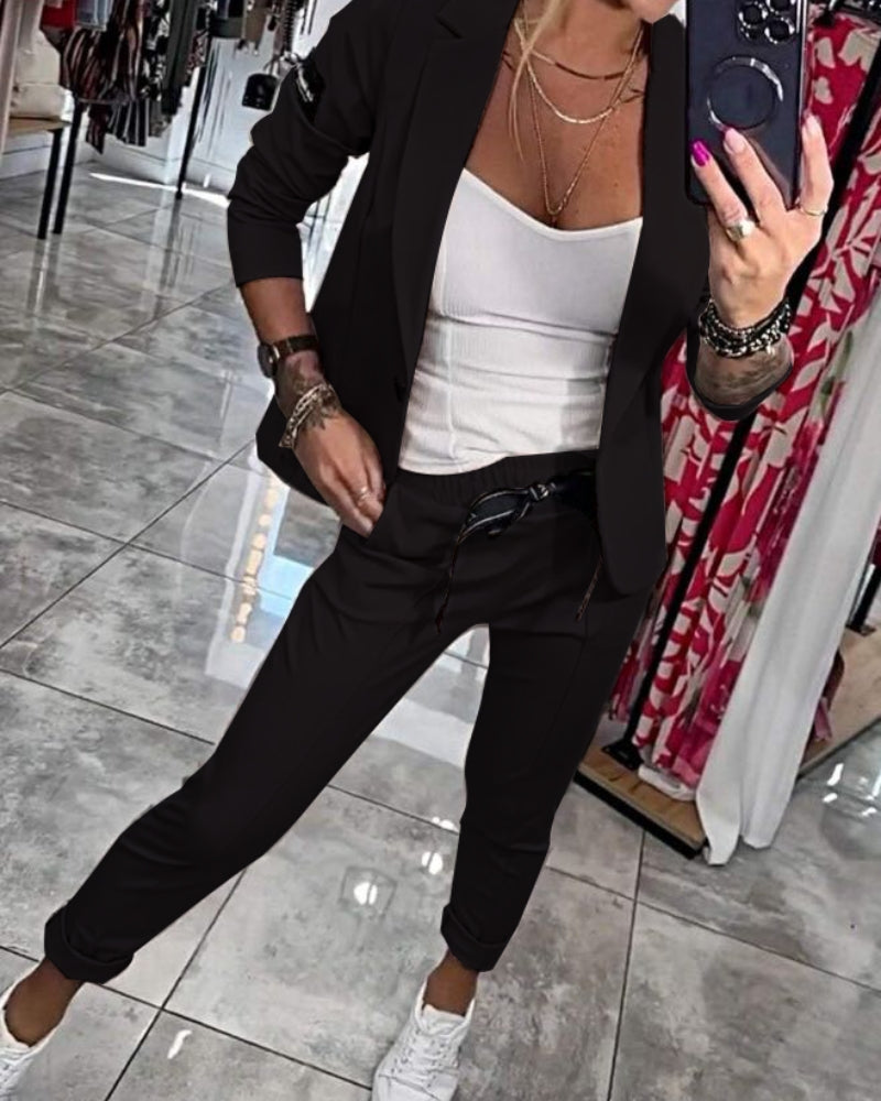 MARISA - CONJUNTO DE TOP, CHAQUETA Y PANTALÓN