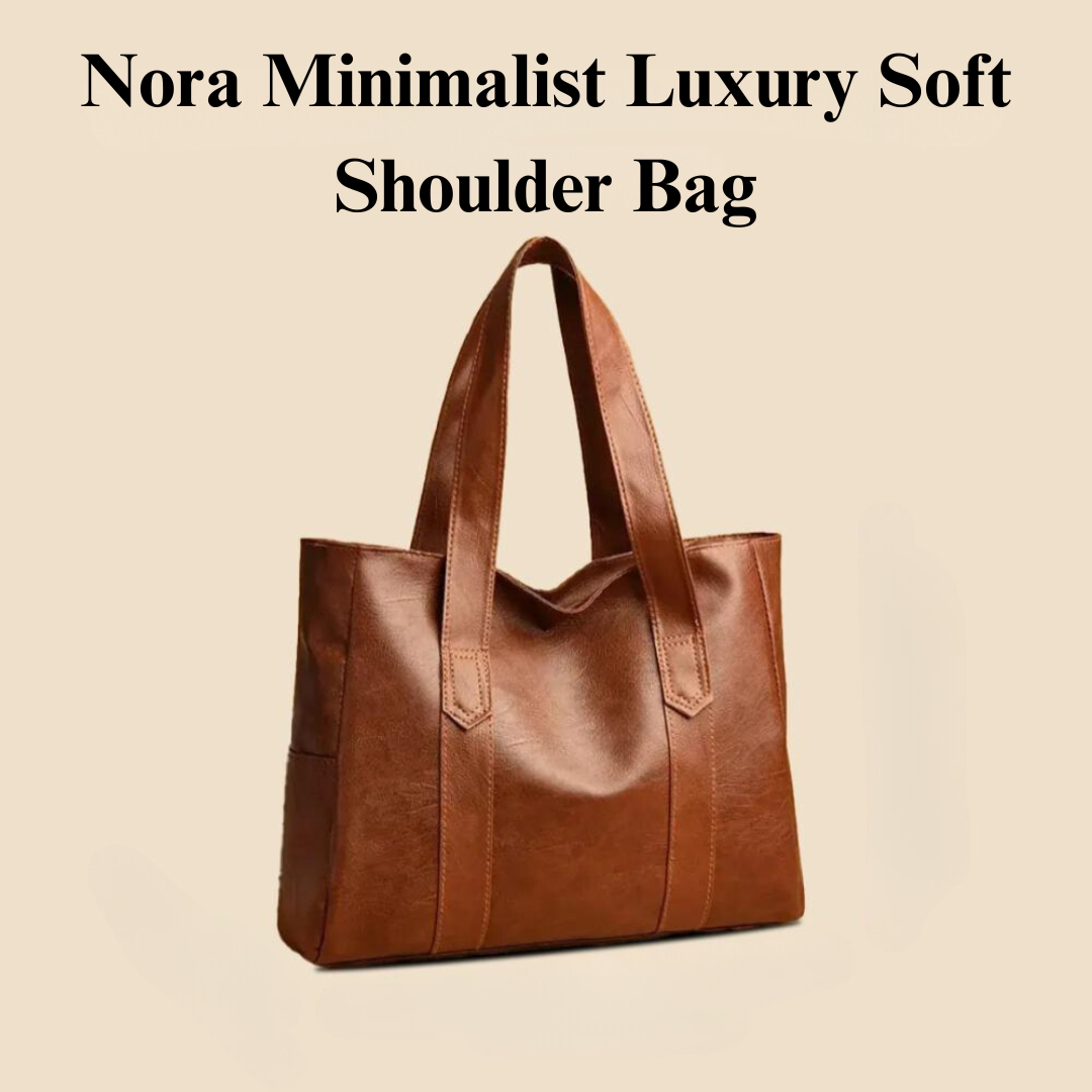 Nora | Bolsa de hombro suave de lujo minimalista