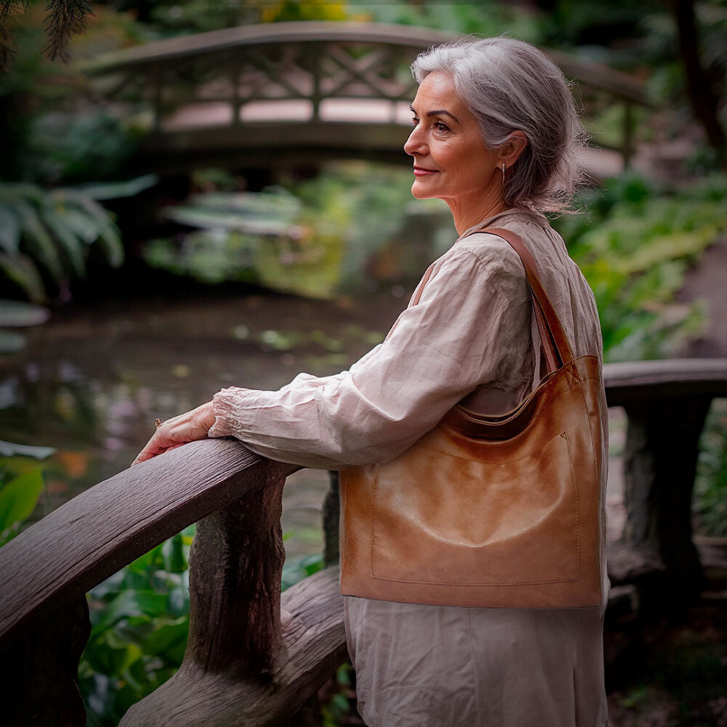 Samantha | Bolsa de hombro suave de lujo grande