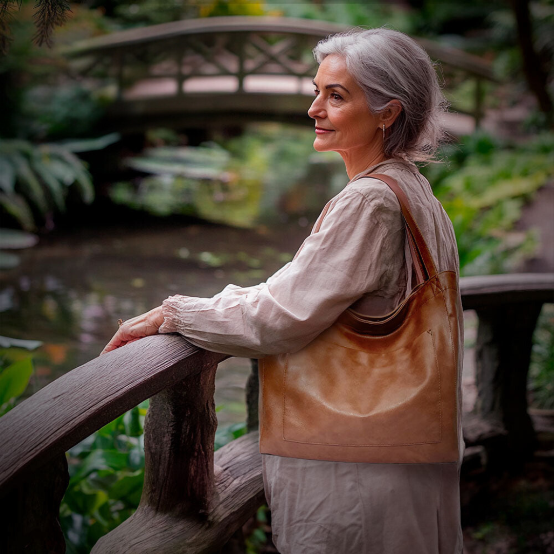 Samantha | Bolsa de hombro suave de lujo grande