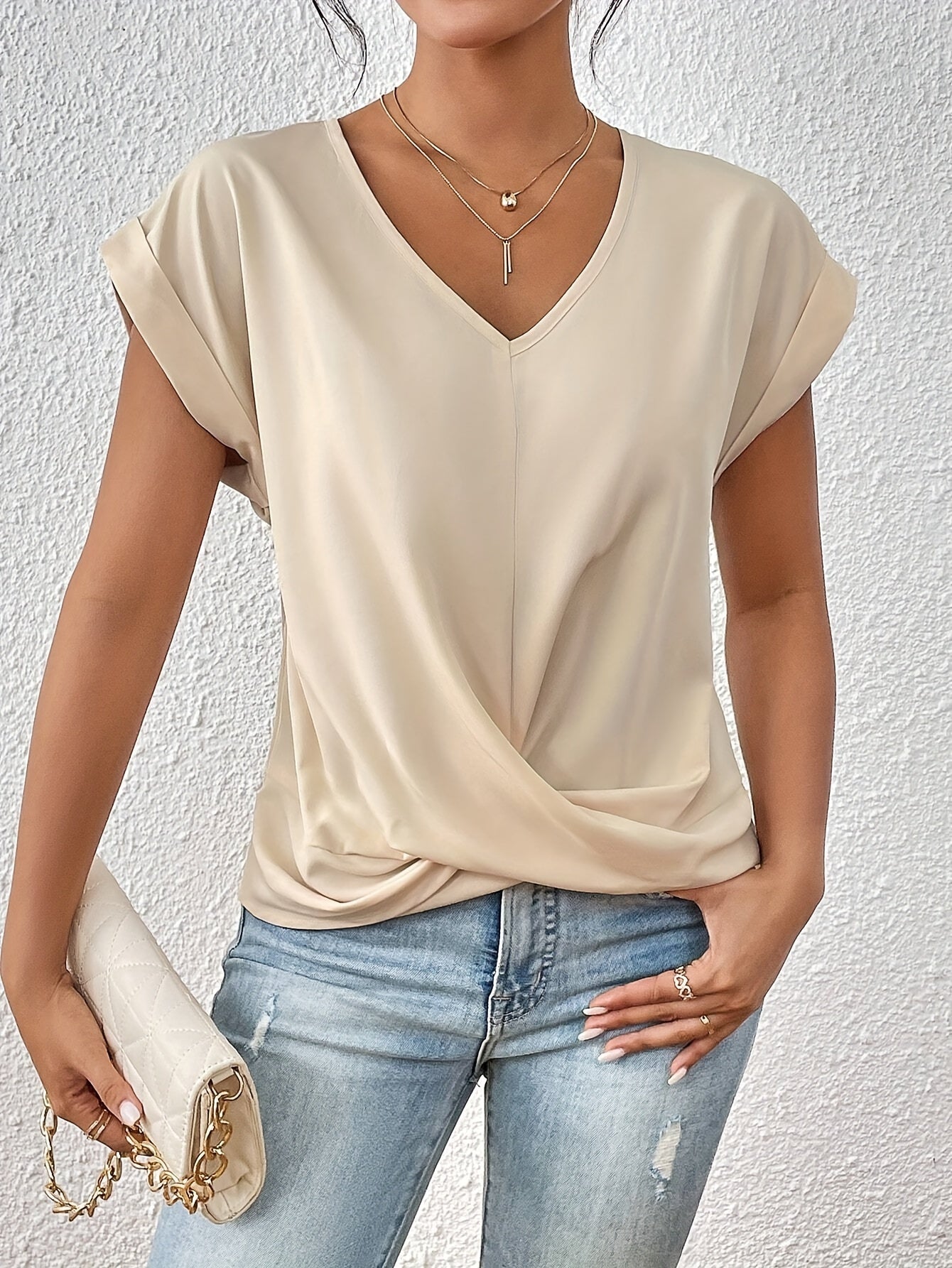 Lenoir™ | Camiseta informal con suave cuello en V