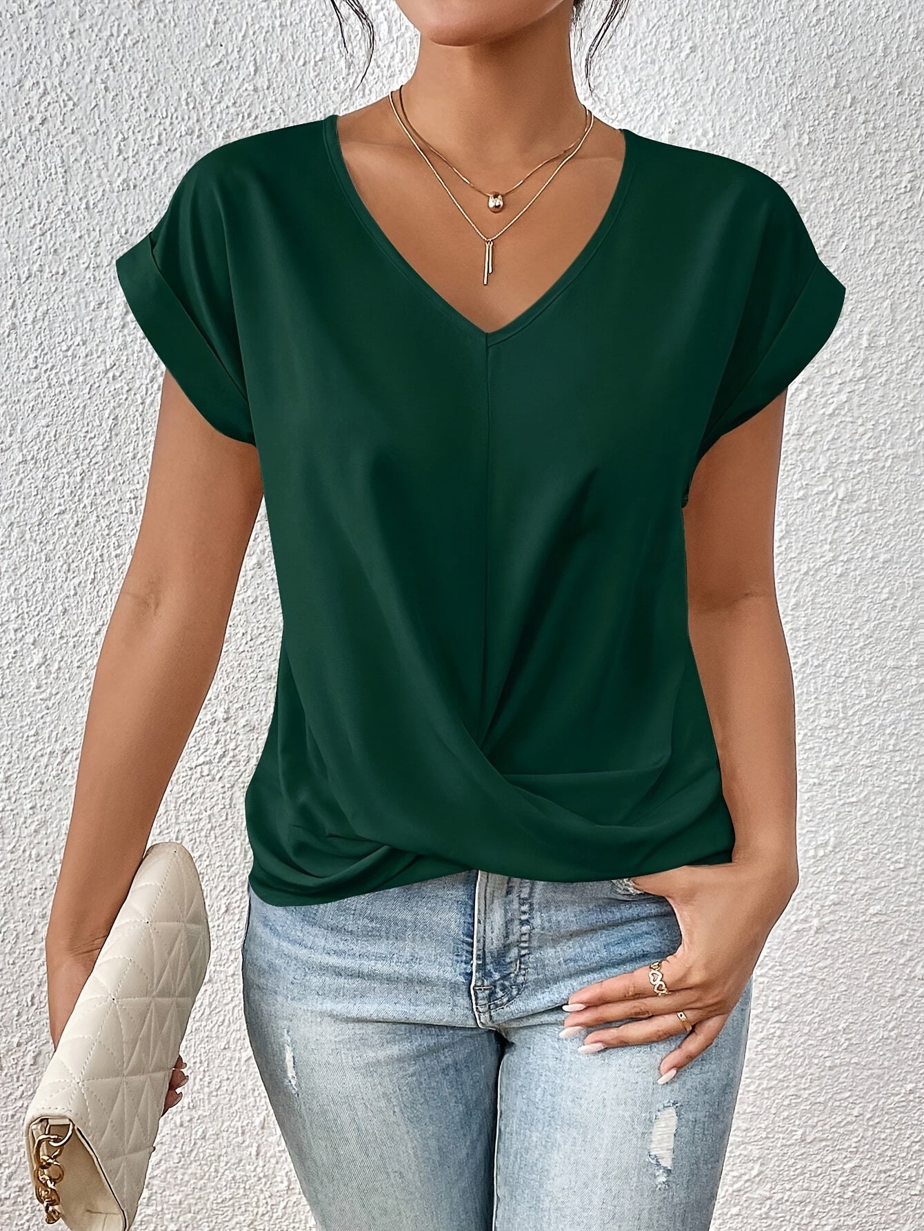 Lenoir™ | Camiseta informal con suave cuello en V