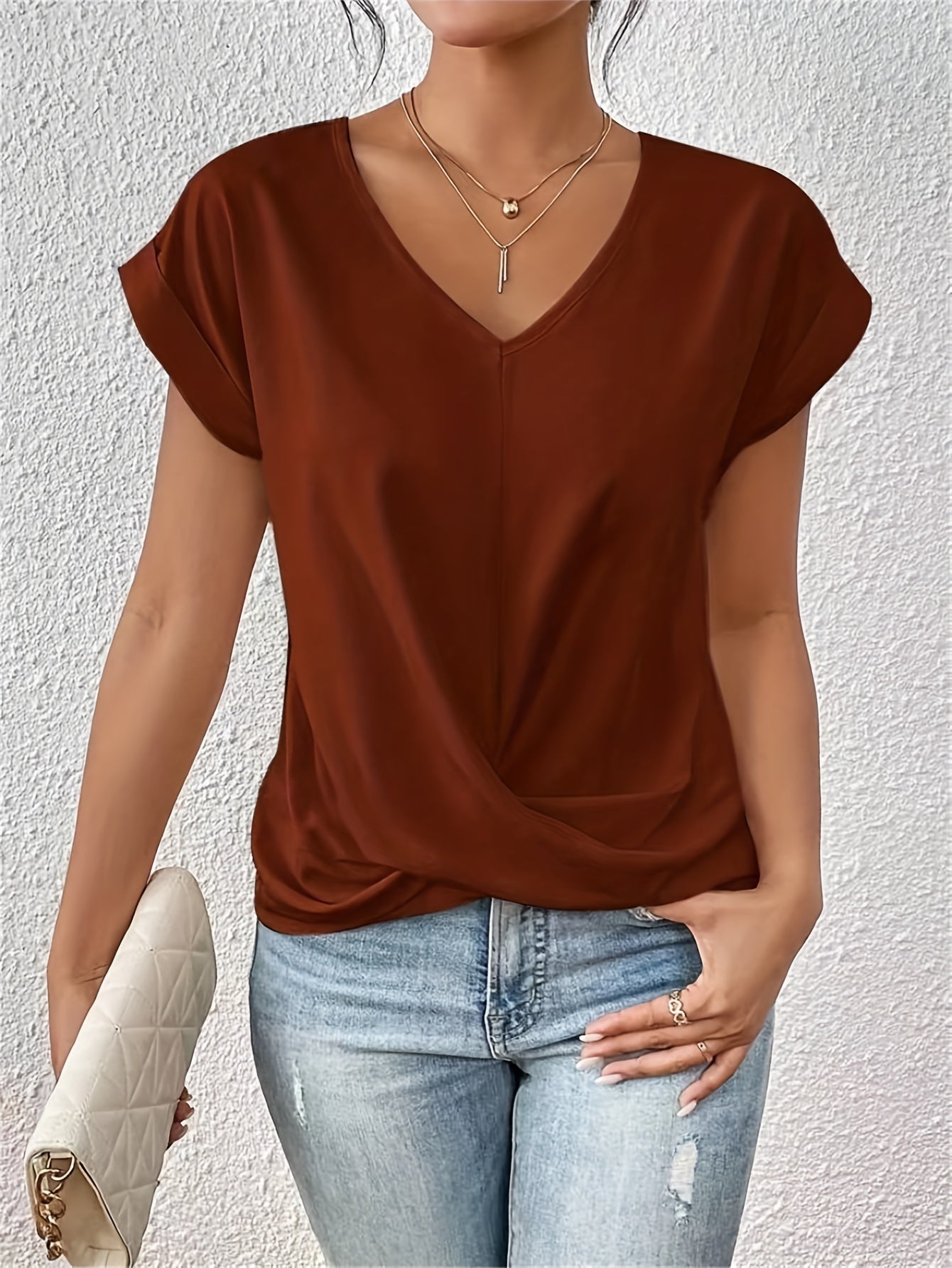 Lenoir™ | Camiseta informal con suave cuello en V