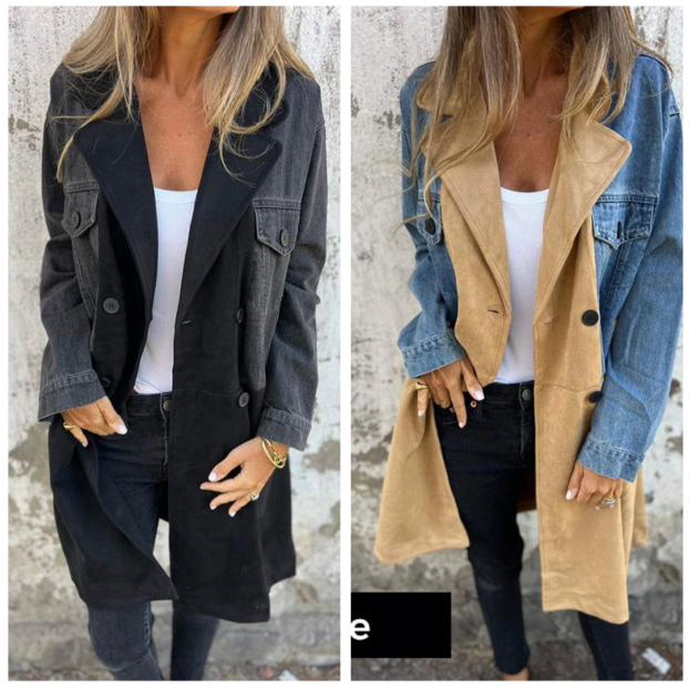 Emma - Chaqueta con costuras vaqueras