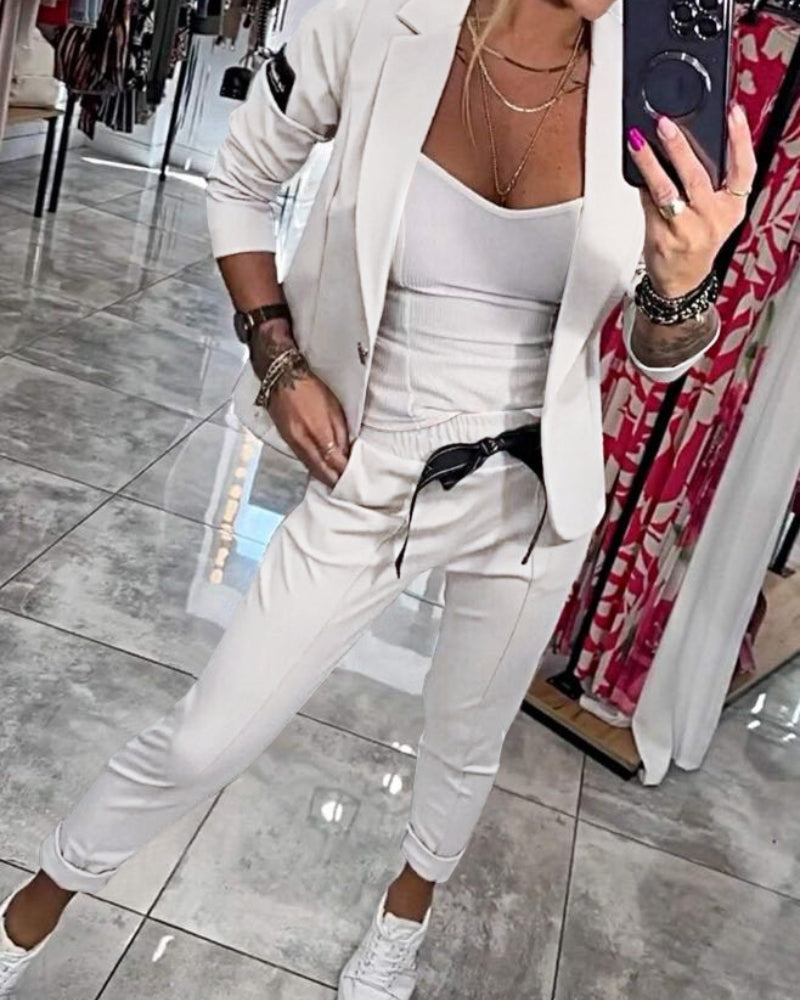 MARISA - CONJUNTO DE TOP, CHAQUETA Y PANTALÓN