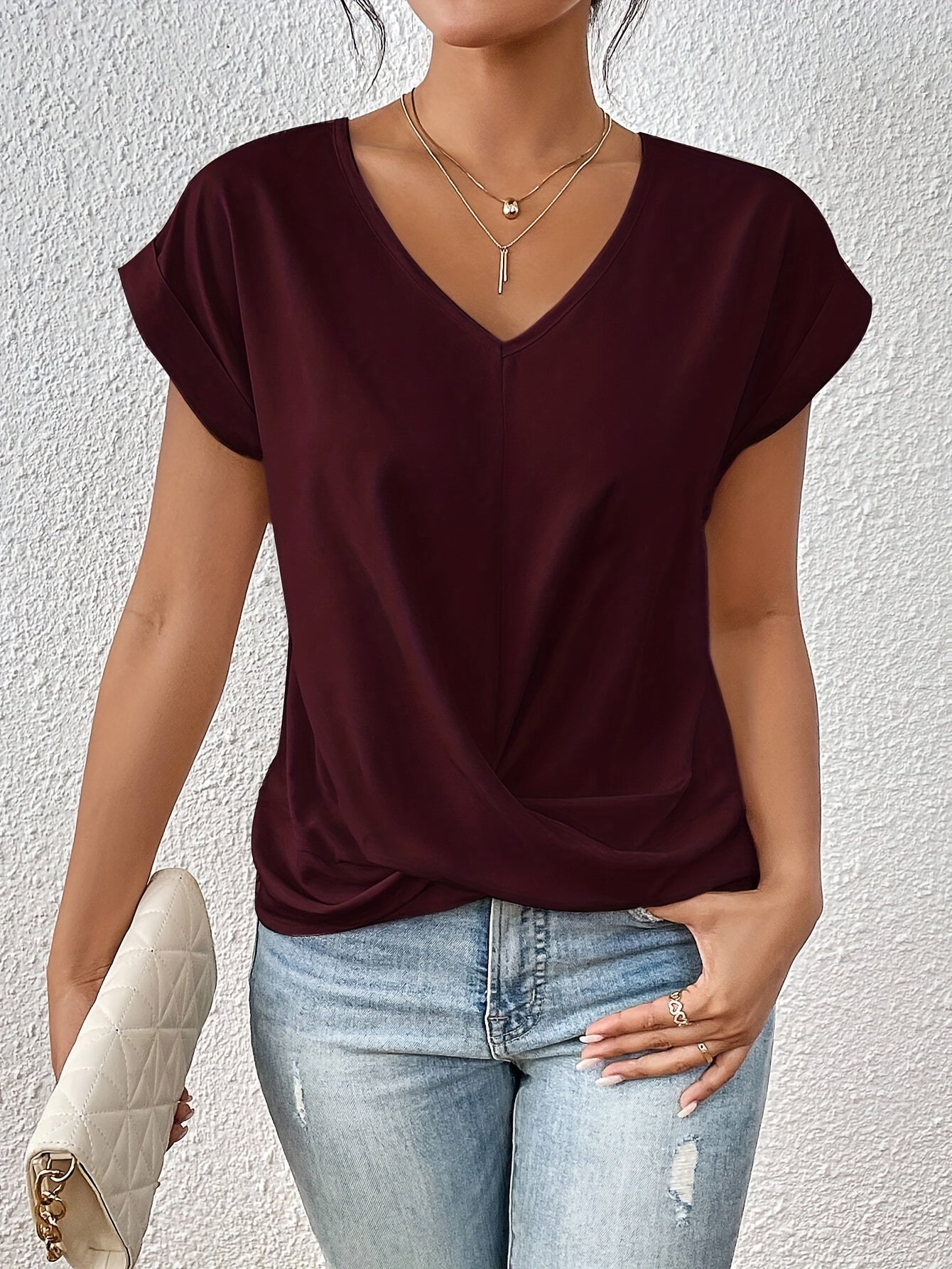 Lenoir™ | Camiseta informal con suave cuello en V