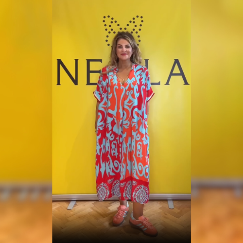 MILA™ – Vestido Elegante con Estampado Floral