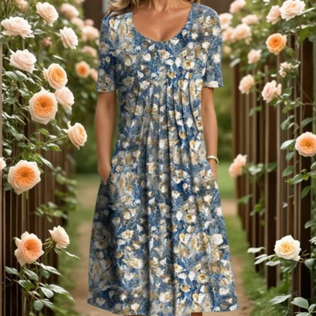 Donatella™ – Vestido Fluido de Verano con Estilo Atemporal