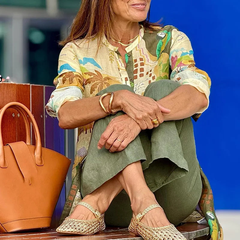 Moreliana™ – Conjunto de Lino Elegante y Atemporal