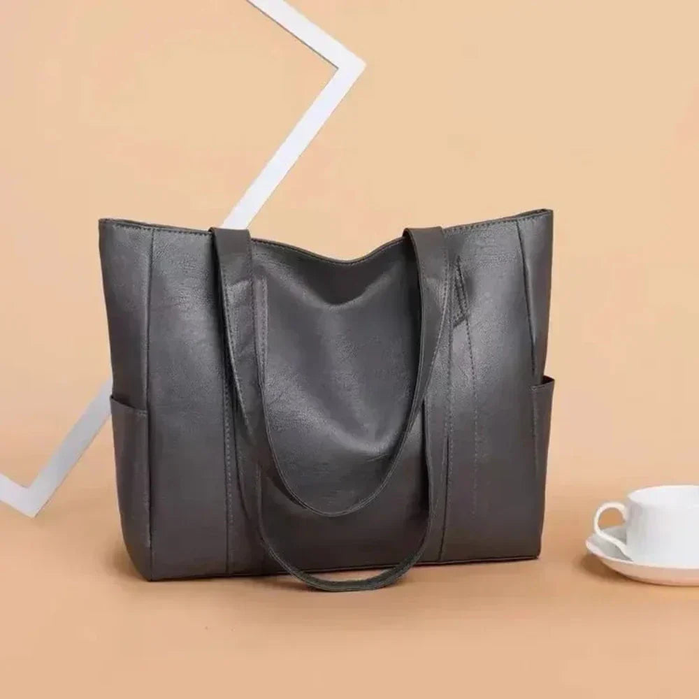 Nora | Bolsa de hombro suave de lujo minimalista