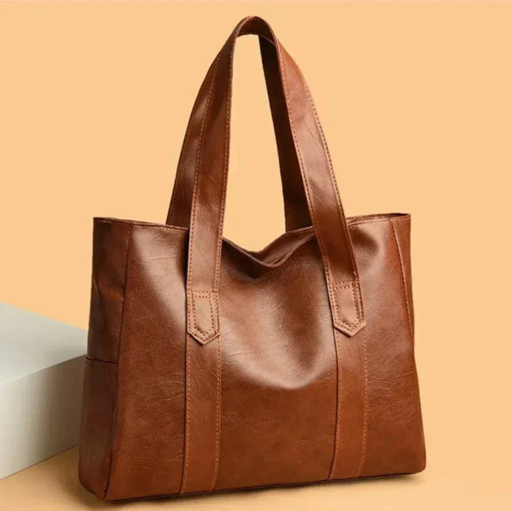 Nora | Bolsa de hombro suave de lujo minimalista