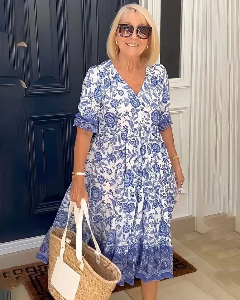 Nuria™ | Vestido floral elegante y vaporoso