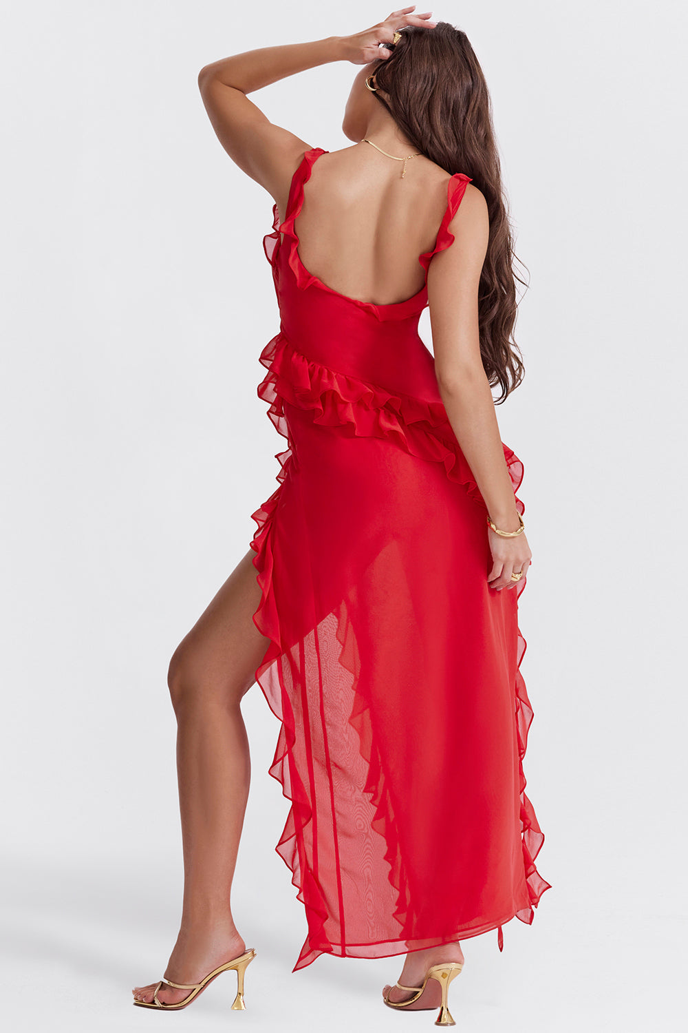 Isidora Premium™ | Vestido Maxi con Volantes