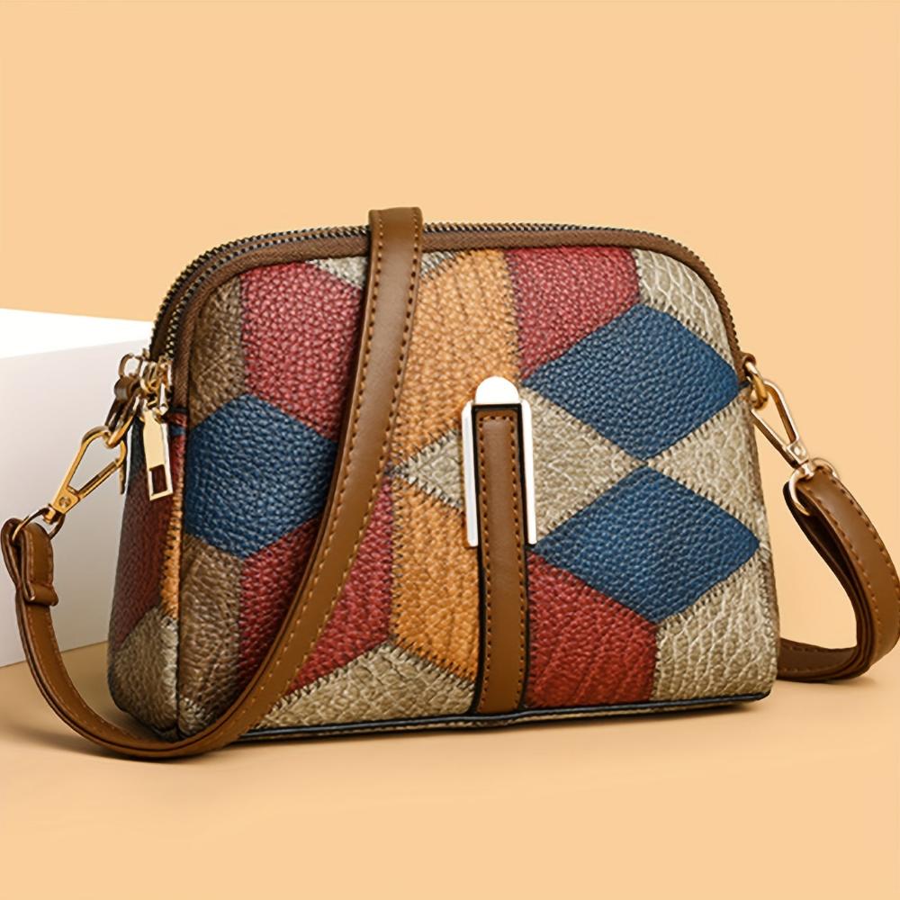 Luna | Bolso bandolera mini en patchwork
