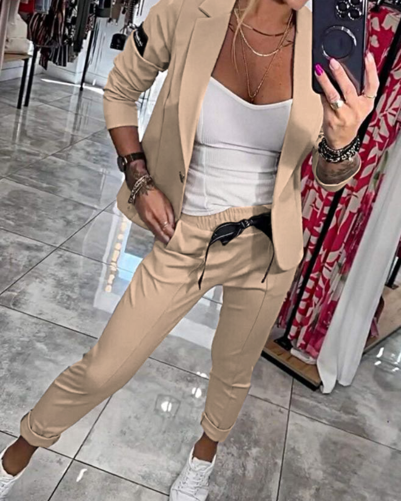 MARISA - CONJUNTO DE TOP, CHAQUETA Y PANTALÓN