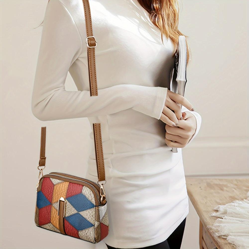 Luna | Bolso bandolera mini en patchwork