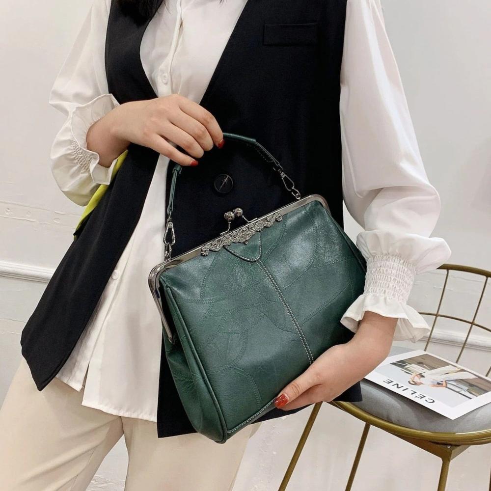 Mila | Bolso de mano vintage con cierre de solapa